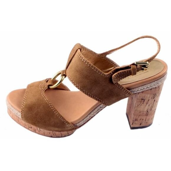 Coach Valeann Suede Buckle Platform Sandals - Size 9 - Picture 11 of 11